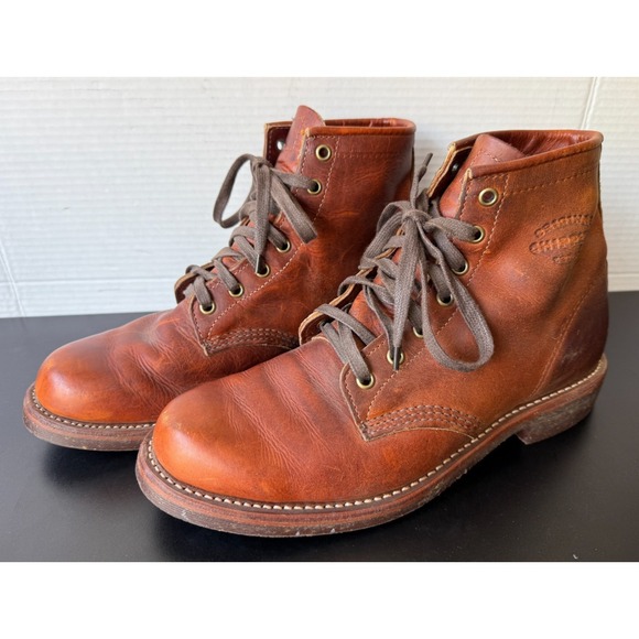 Chippewa Aldrich Service Boots Tan Renegade Nitrile Cork
